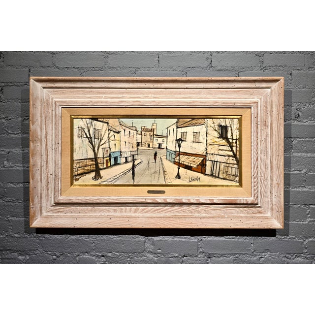 Mid-Century Modern Charles Levier—Charming Parisian Street Scene —1960s French Expressionist Oil Painting For Sale - Image 3 of 11