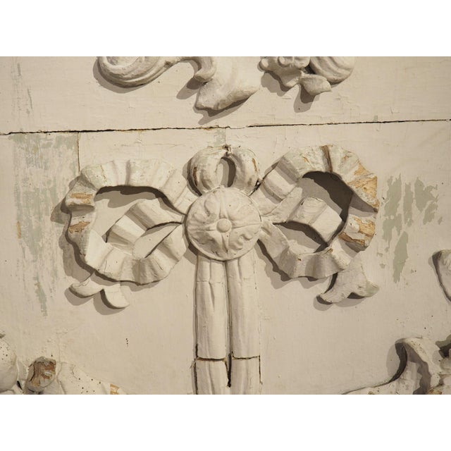 Mid 18th Century Large Painted Louis XVI Chateau Boiserie Overdoor, Circa 1760 For Sale - Image 5 of 12