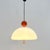 Orange Saliscendi Pendant Light attributed to Elio Martinelli for Martinelli Luce, 1970s, in Good conditions. Designed...
