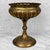 Victorian Vintage Traditional Brass Repousse Footed Bowl Centerpiece Compote For Sale - Image 3 of 9