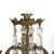 Bronze Pair of Antique Bronze & Crystal Three-Light Floral Basket Girandoles C1880 For Sale - Image 8 of 14