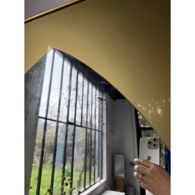 Gold Vintage Spiky Mirror, 1970s For Sale - Image 8 of 18