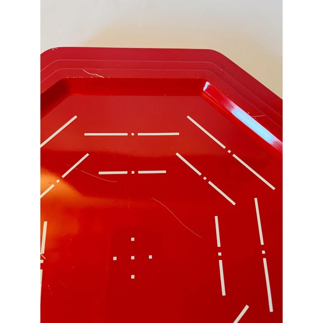 Pierre Cardin Set of 10 Octagonal Trays For Sale - Image 10 of 10