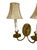19th Century Vintage Classic Leather Shades Bronze 2-Light Plug in Wall Sconce For Sale - Image 5 of 7