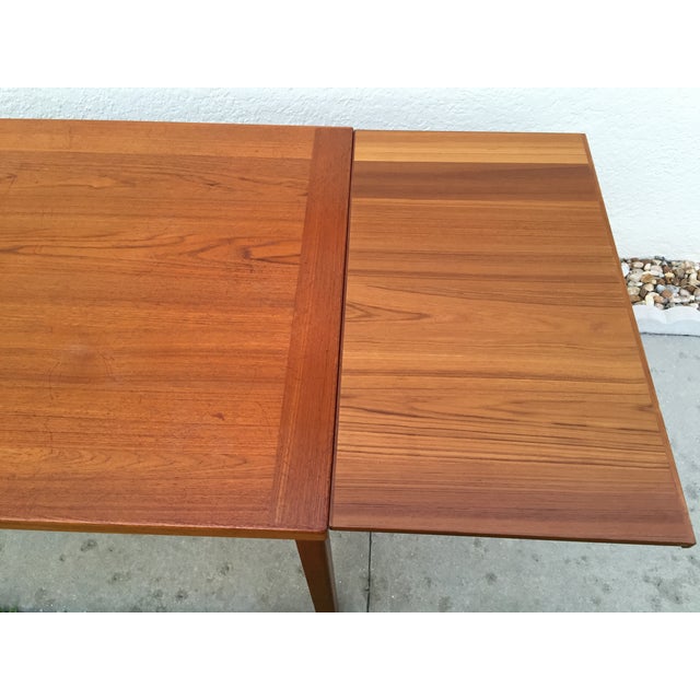 Mid Century Teak Draw Leaf Dining Table Chairish