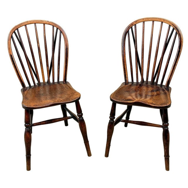 Antique Kitchen Farmhouse Dining Chairs, 1840, Set of 6 For Sale - Image 4 of 17