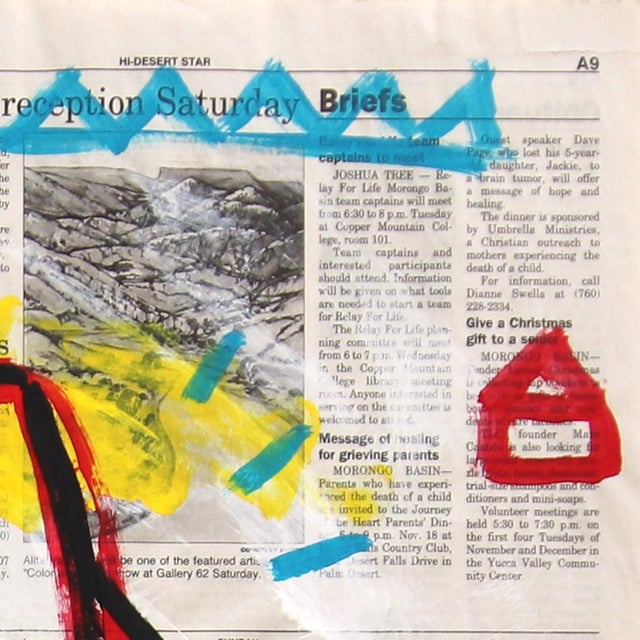 2010s The Winner Is... - Original Pop Street Art Acrylic Painting on Newspaper by Gary John For Sale - Image 5 of 7