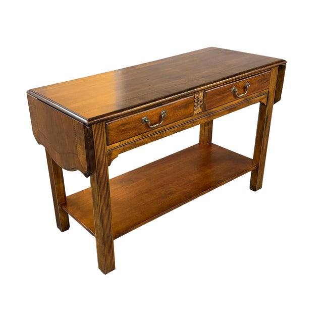 This handsome matching pair of Hekman Copley Place Finish Furniture pieces brings warm traditional style and practical...