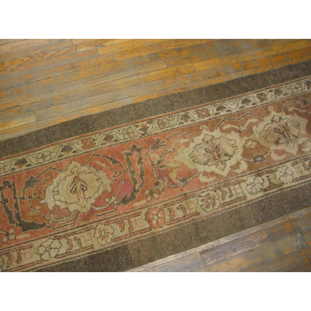 1940s Antique Indian Agra Rug 2' 5" x 28' 3" For Sale - Image 5 of 5