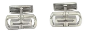 Bvlgari Parentesi Sterling Silver Long Top Cufflinks