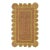 Margarita Scallop Jute Hand Made Bohemian Rug 3x12 Ft. For Sale