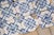Antique 18th Century Portuguese Blue & White Tiles Set of 61 With Repeating Floral-Geometric Pattern For Sale - Image 15 of 18