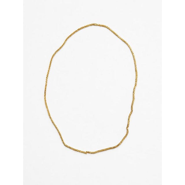 19.2 Karat Gold Wire Chain For Sale - Image 6 of 6