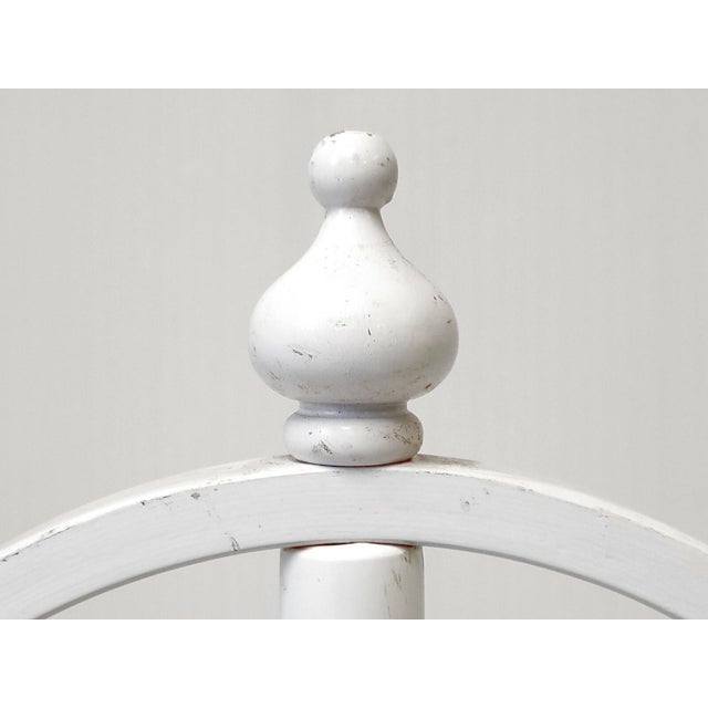 1950s Vintage Sputnik Coat Rack in White Lacquered Wood, 1950s For Sale - Image 5 of 9