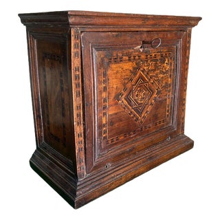 Small and Carthusian Inlay Money Chest For Sale