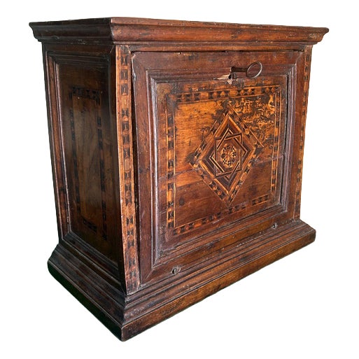 Small and Carthusian Inlay Money Chest For Sale