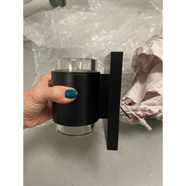 Visual Comfort Visual Comfort Voto Wall Sconces Black - a Pair For Sale - Image 4 of 10