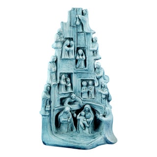 Majolica Ceramic Sculpture by Giuseppe Rossicone, 1950s For Sale