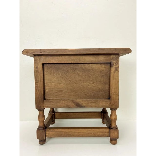 Wood Small Baroque Spanish Chest of Drawers, 1950s For Sale - Image 7 of 12