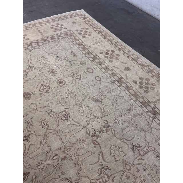 10ft 1in X 14ft Gallery Ephesus Oushak Area Rug in Taupe Tones For Sale - Image 12 of 12
