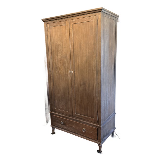 Restoration Hardware Maison Armoire, Antiqued Coffee For Sale