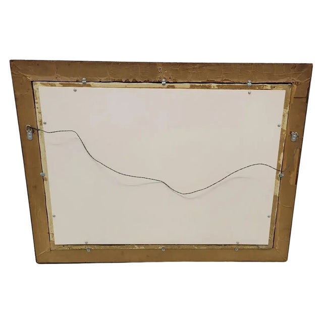 Blue Large Antique Venice Piazza San Marco Oil Painting by Nicholas Briganti in Gilt Frame For Sale - Image 8 of 8