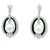 Vintage 18k White Gold South Sea Pearl, Onyx and 5 Carat Diamond Earrings, Pair For Sale In Miami - Image 6 of 10