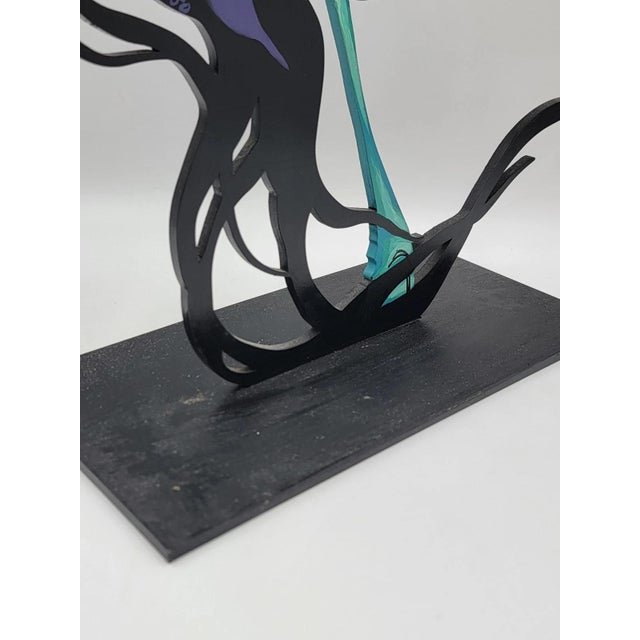 This beautiful painting by Bonnie Leibowitz is a rare and limited edition piece, hand painted with acrylics on cast iron....