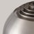 1960s 1960s Handcrafted Solid Steel Half Dome 1 Light Wall Mounted Arc Lamp in Satin Nickel and Black Nickel Finish, 1960s For Sale - Image 5 of 7