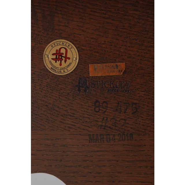 Stickley Harvey Ellis Inlaid Oak Tea Table For Sale - Image 14 of 14