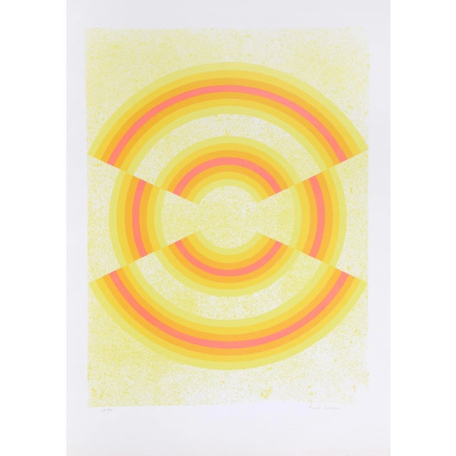 Op Art Ovograph, David Simpson Screen Print For Sale - Image 3 of 3