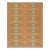 Rug & Kilim’s Scandinavian Style kilim in Orange, Gold & Blue Geometric Pattern - 3x12 For Sale