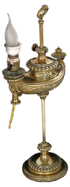 19th-Century Harvard Student Lamp from Wild & Wessel