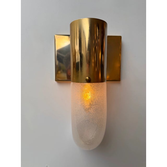 Brass Sconces Murano Glass by Aldo Nason for Mazzega, Italy, 1970s, Set of 8 For Sale - Image 11 of 12