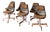 Mid 20th Century Fiberglass Desk Chairs by Clarin Corporation, 6 Pieces For Sale