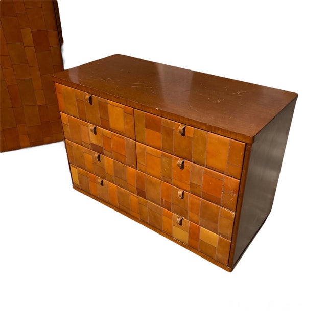 Chest of Drawers in Pecary Leather by Tito Agnoli for Poltrona Frau, 1980s For Sale - Image 3 of 8