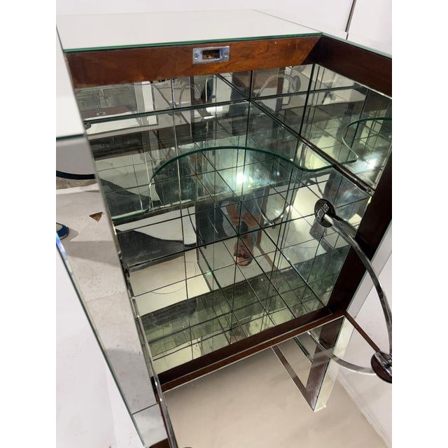 Art Deco Mirrored Cocktail Cabinet Bar, 1930 For Sale - Image 6 of 14