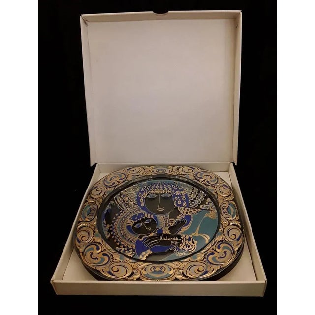 Rosenthal Christmas Wall Plate in Glass by Björn Wiinblad for Rosenthal, 1976 For Sale - Image 4 of 6
