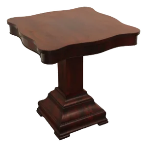 Antique American Empire Mahogany Parlor or Games Table