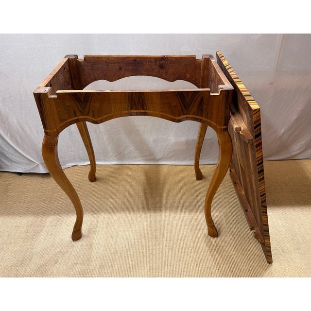 Baroque Side Table with Marquetry Chess Board Top, 1720s For Sale - Image 4 of 8