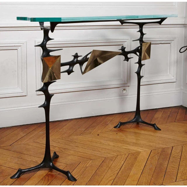 Console Table by Peter Van Heeck, 1970s For Sale - Image 6 of 9