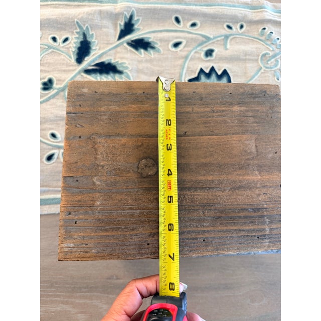 2010s Rustic Wood Tabletop Riser For Sale - Image 5 of 8