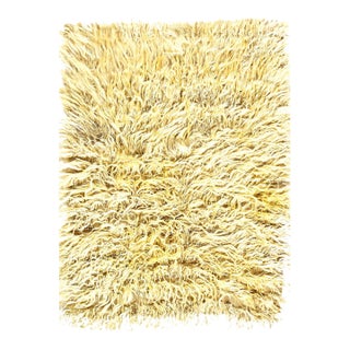 Pasargad DC Vintage Turkish Angora Mohair WooL Undyed Shag Tulu Rug For Sale