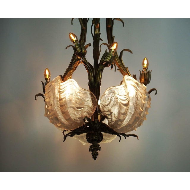 1950s Vintage Regency Style Chandelier, 1950s For Sale - Image 5 of 13