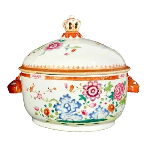 Chinese Export Covered Bowl (#2)