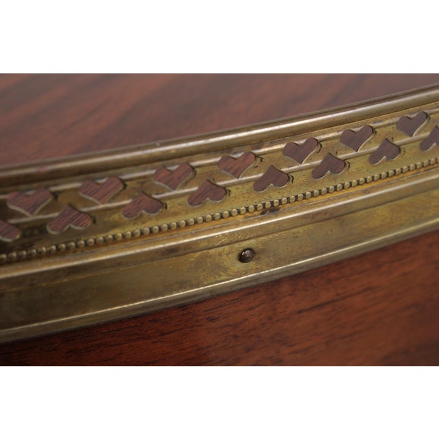Baker Oval Mahogany 2 Tier Occasional Table For Sale - Image 10 of 14