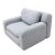 Modern Futurist 1980s Modern Grey Overstuffed Lounge Chair by George Kasparian For Sale - Image 3 of 9