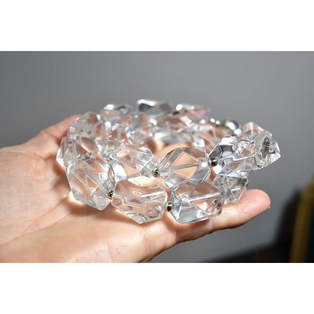 Sterling Silver Paola Valentini Rock Crystal Chunky Nugget Necklace For Sale - Image 11 of 18