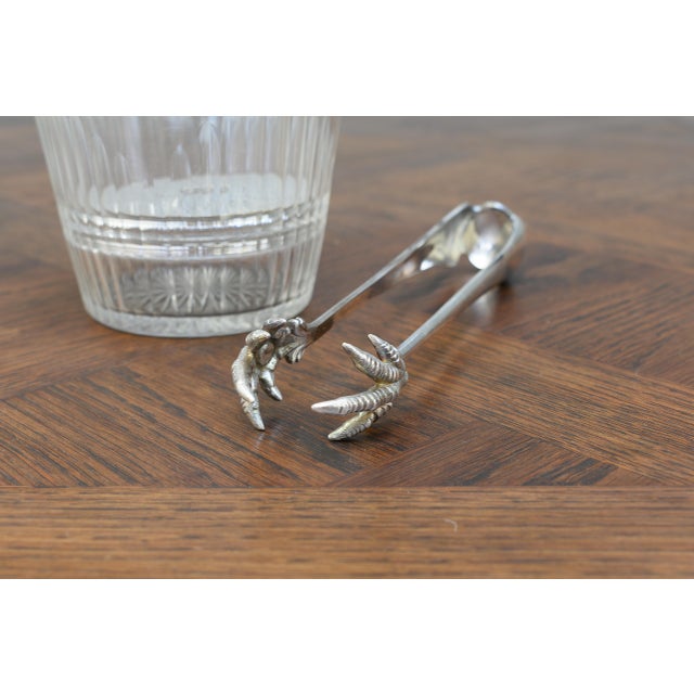 Silver Plated Ice Bucket & Tong, 1900, Set of 2 For Sale - Image 4 of 6