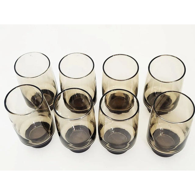 1970s Libbey Glass Tawny Accent Highball Tumblers, Set of 8 For Sale In Miami - Image 6 of 10